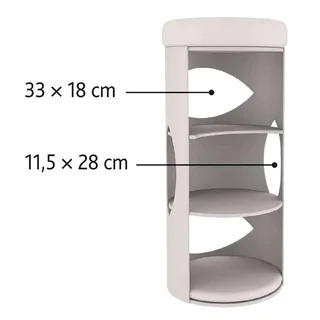Krabton - Gracia - Lichtgrijs/Grijs - 38X38X85 cm by Trixie in Light grey – product photo 3 of 3
