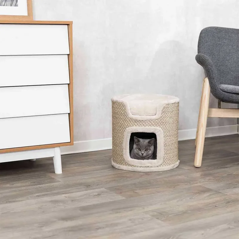 Krabton - Ria - Krabpaal - Lichtgrijs/Natuur - 37X37X37 cm de Trixie en Gris clair – photo produit 3 sur 3