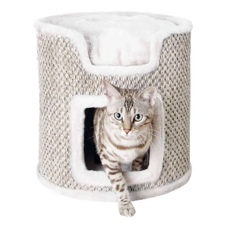 Krabton - Ria - Krabpaal - Lichtgrijs/Natuur - 37X37X37 cm de Trixie en Gris clair – photo produit 2 sur 3