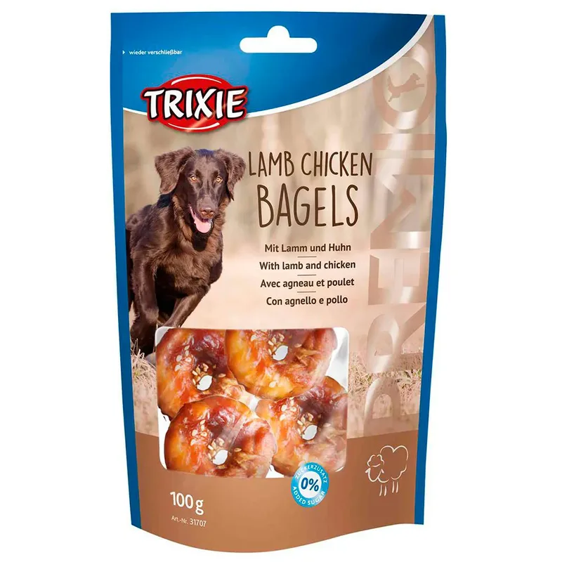 Snacks Bagel Agneau Poulet Pour Chiens 100g de Trixie – photo produit