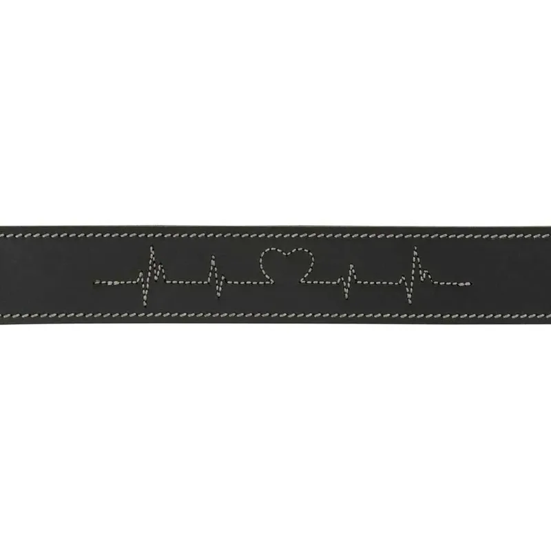 Leather Oiled Rustic Heartbeat Hondenhalsband från Trixie – produktbild 3 av 3