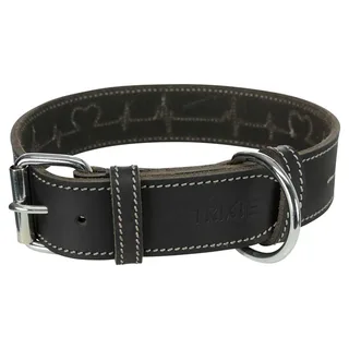 Leather Oiled Rustic Heartbeat Hondenhalsband från Trixie – produktbild 1 av 3
