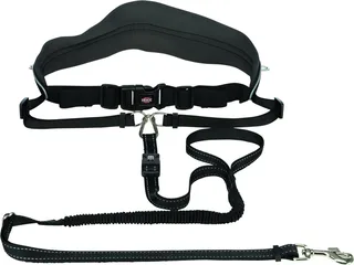 Looplijn Met Heupriem Hands Free - Riem - 120 cm x 12 cm de Trixie en Noir – photo produit 1 sur 2