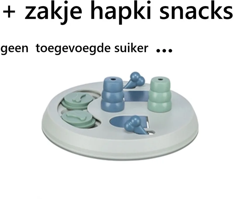 mini flip - honden speelgoed - inteligentie - strategie 23 cm -level 2 - ** + * zakje snacks flamingo hapki . von Trixie in Weiß – Produktfoto