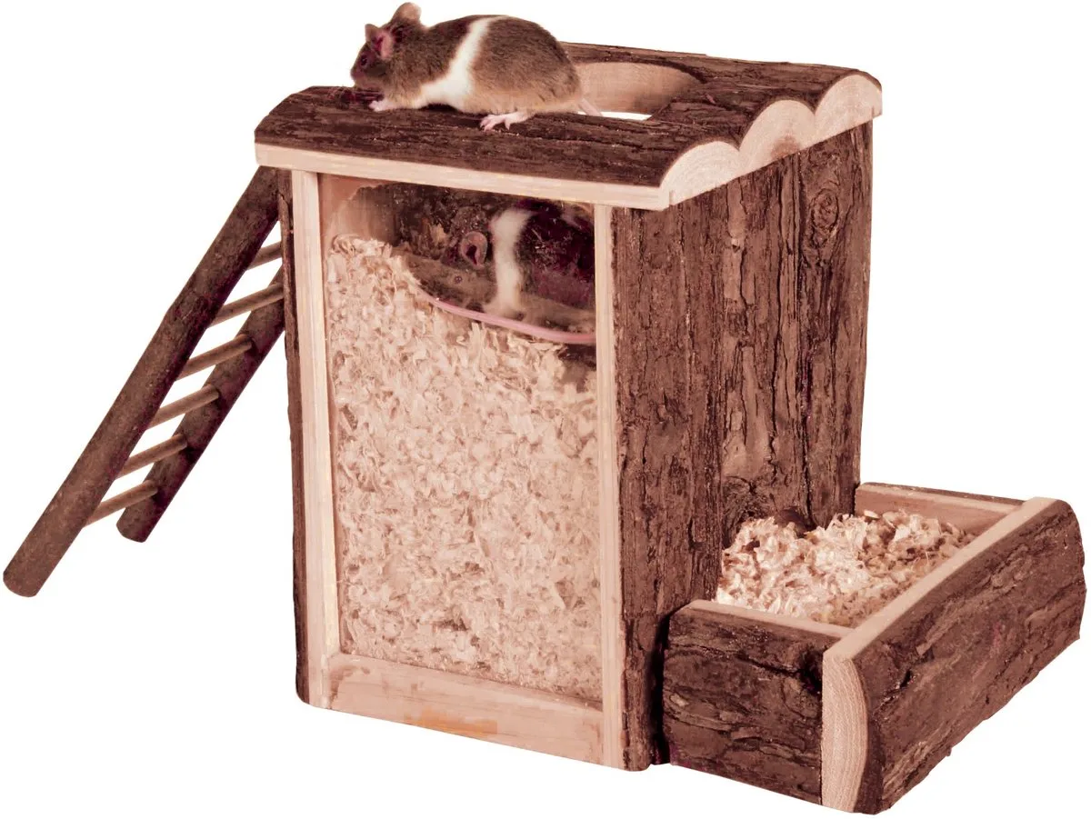 Natural Living Speel- En Graaftoren Hamster - 25X20X24 CM de Trixie en Marron – photo produit