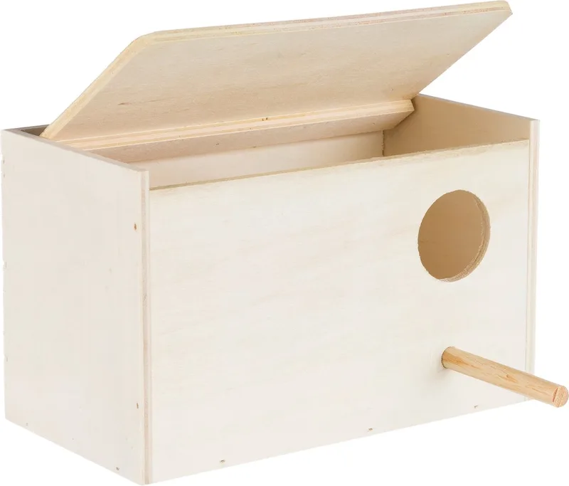 Nestkastje - Hout - 21X12X13 cm/gat 4 cm von Trixie in Beige – Produktfoto 1 von 2