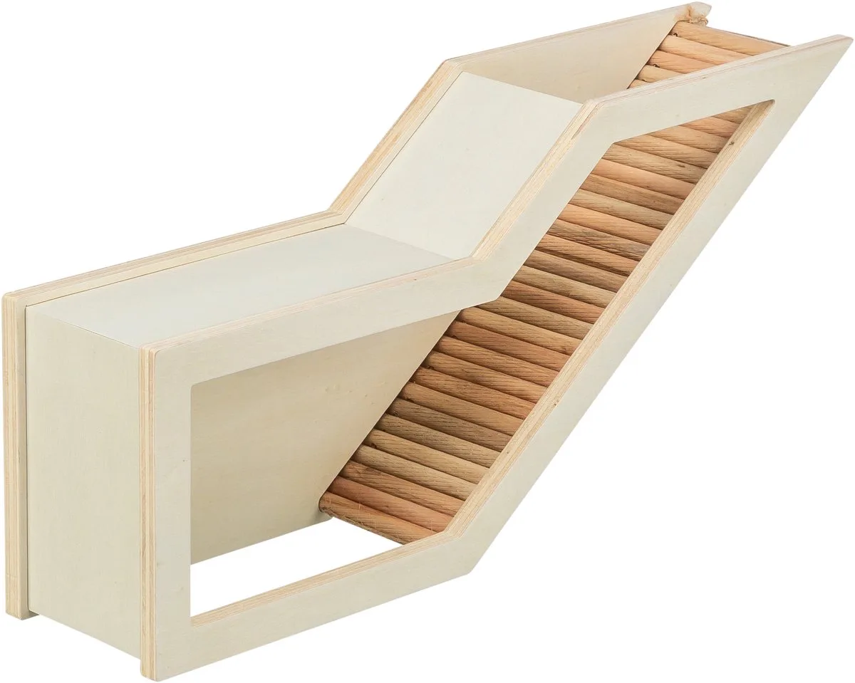 Observatiebox met tunnel - Muis/hamster - Onbehandeld - 36X17 CM van Trixie in Hout – productfoto