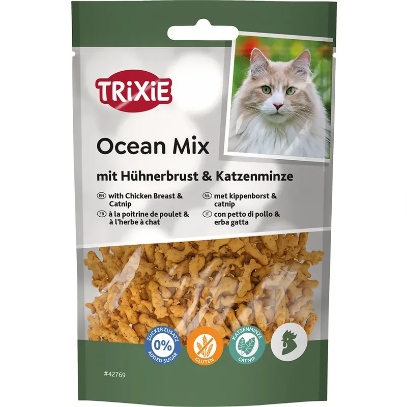 Ocean Mix Poulet & Chat Snack Aux Herbes de Trixie – photo produit