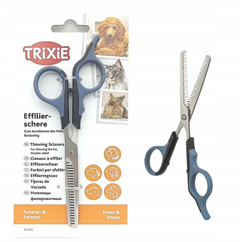 Ontklitter Schaar voor Honden & Katten - Dubbelzijdig de Trixie en Argent – photo produit