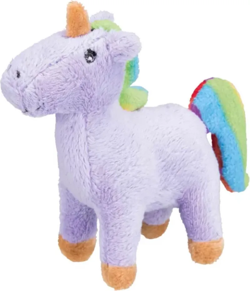 pluche eenhoorn - kattenspeeltje met catnip - 10 cm van Trixie in Paars – productfoto