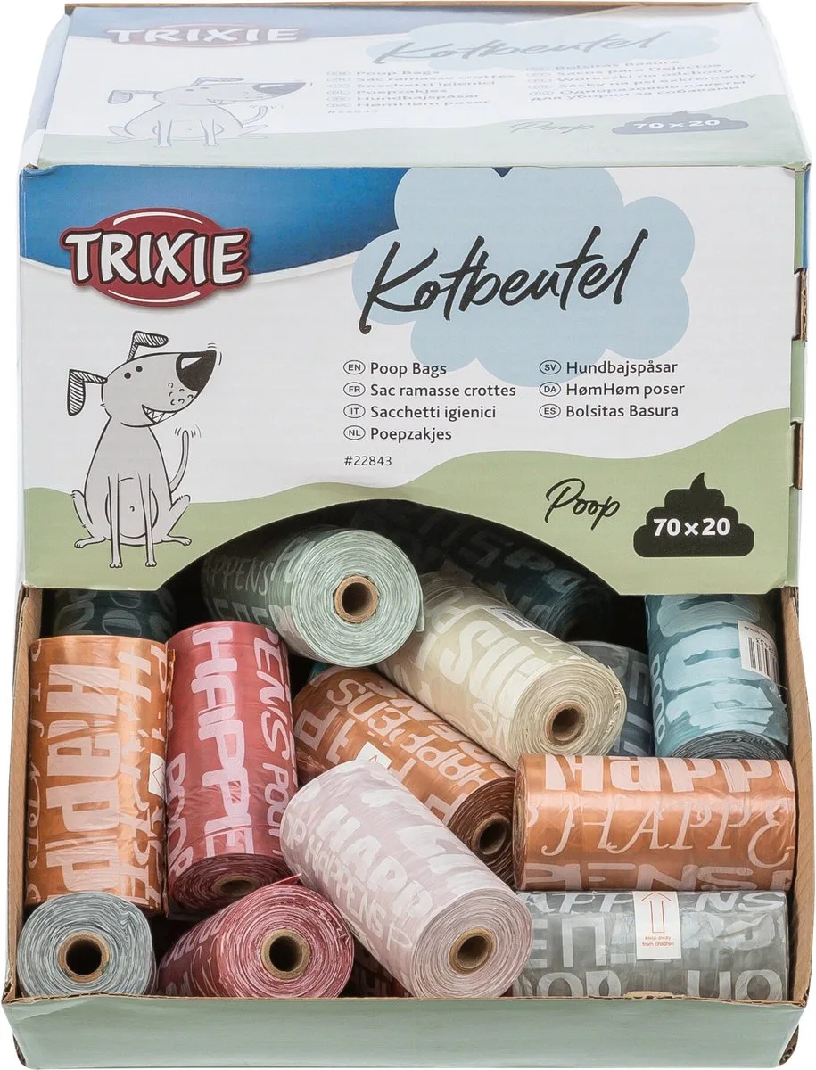 Poepzakjes Display - 70X20 st von Trixie in Assorti – Produktfoto