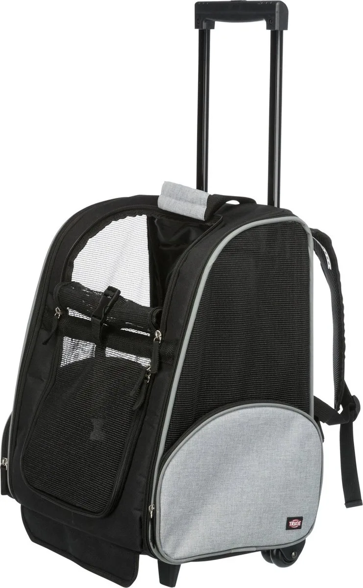 Reismand Trolley - Kleine Hond en Kat - Zwart - tot 8 kg - 36 x 27 x 50 cm by Trixie in Grey – product photo 1 of 5