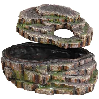 Reptiland - Slangen-Schuilplaats - 26X13X20 cm de Trixie en Bosgroen – photo produit 2 sur 2