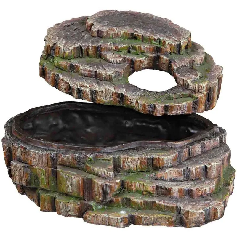 Reptiland - Slangen-Schuilplaats - 26X13X20 cm de Trixie en Bosgroen – photo produit 2 sur 2
