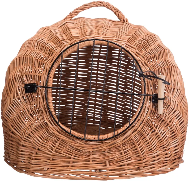 Rotan Kattenmand Met Deur - ø 50CM by Trixie in Blue – product photo