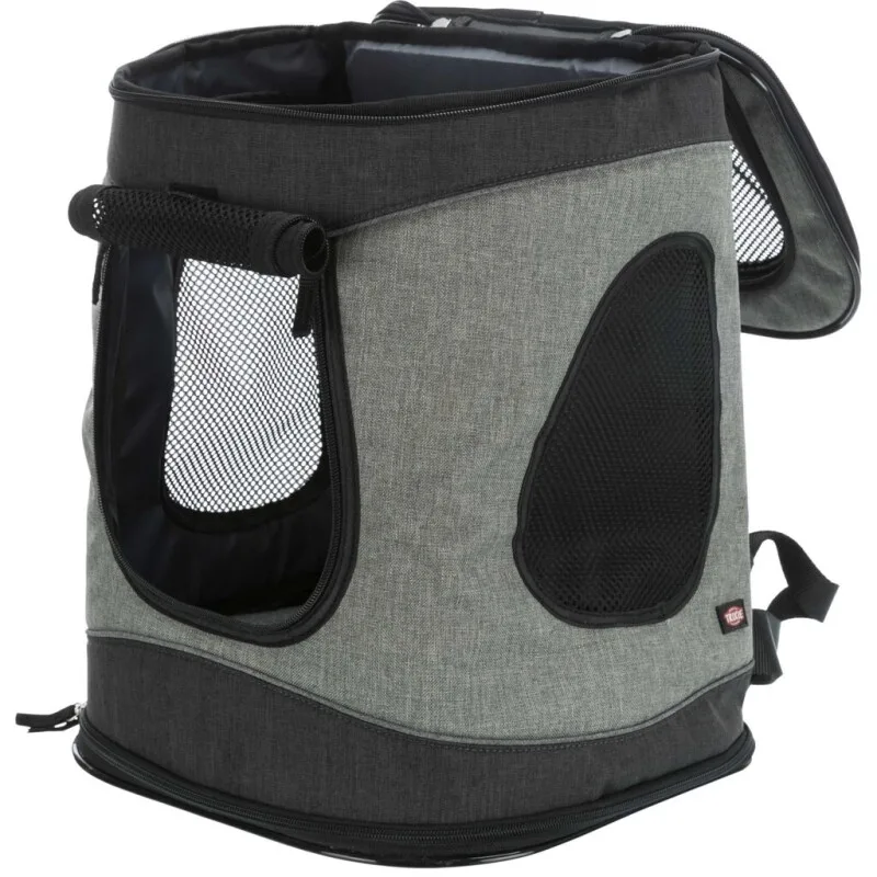 hondendraagtas Timon zwart/grijs 34 x 30 x 44 cm van Trixie in Regular – productfoto