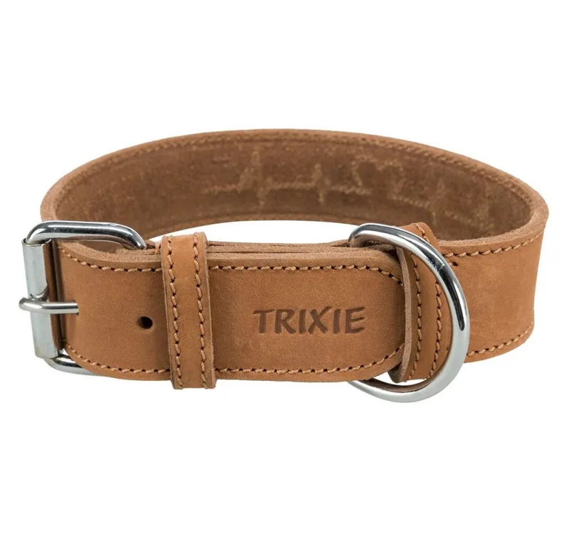 Rustic Vetleer Halsband Heartbeat - 47-55x4 cm by Trixie in Brown – product photo 2 of 3