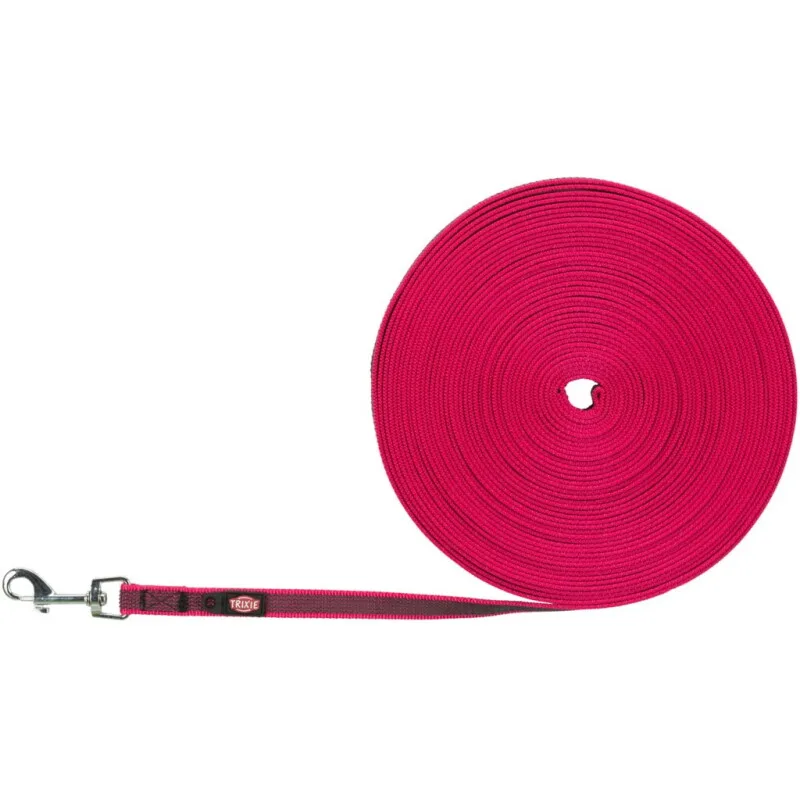 Schleppleine, gummiert fuchsia S-M fra Trixie i Regular – produktbillede