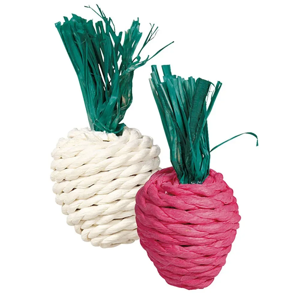 Set speelgoed van stro en touw 8 cm van Trixie – productfoto