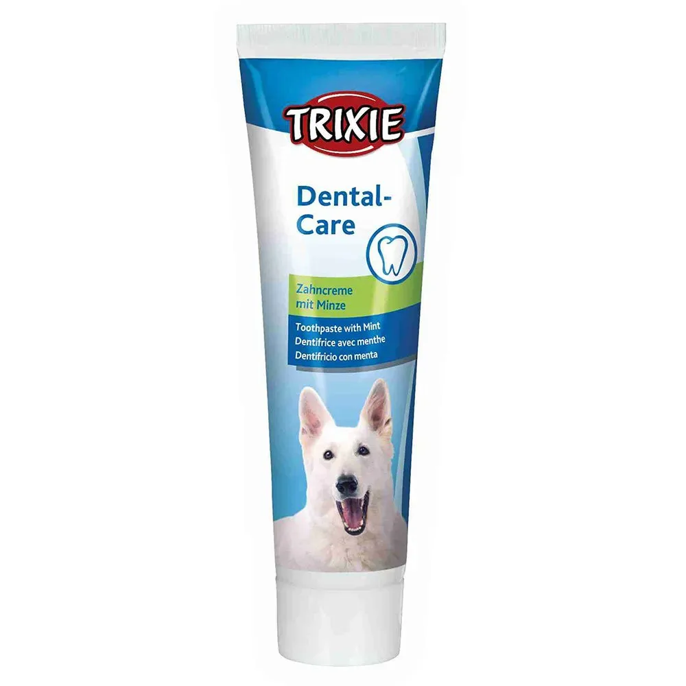 Dentifrice à la menthe Poivrée pour Chiens 100 gr de Trixie – photo produit