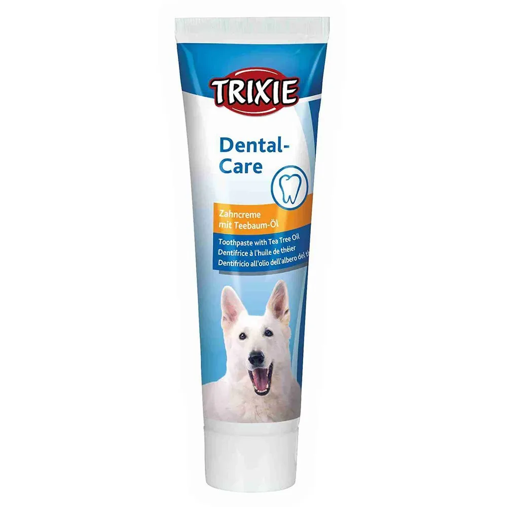 Dentifrice à l'Arbre à Thé pour Chiens 100 gr de Trixie – photo produit