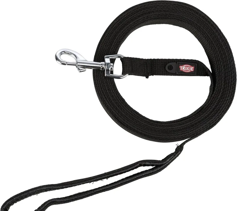 Tracking hondenriem 5m x 20mm de Trixie en Noir – photo produit