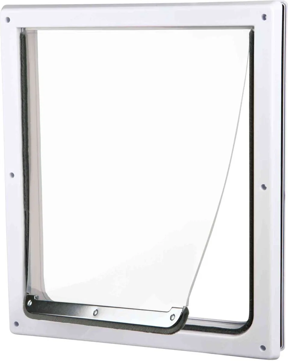 Trixie 2-Weg Hondenluik - XS-S 25 X 29 CM van Trixie in Wit – productfoto