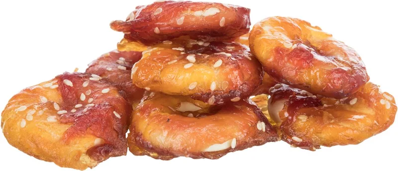 Trixie 20 lam/kip bagels - 4cm - hondensnack - 20 stuks by Trixie – product photo