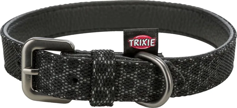 Trixie Halsband Hond Night Reflect van Trixie in Zwart – productfoto