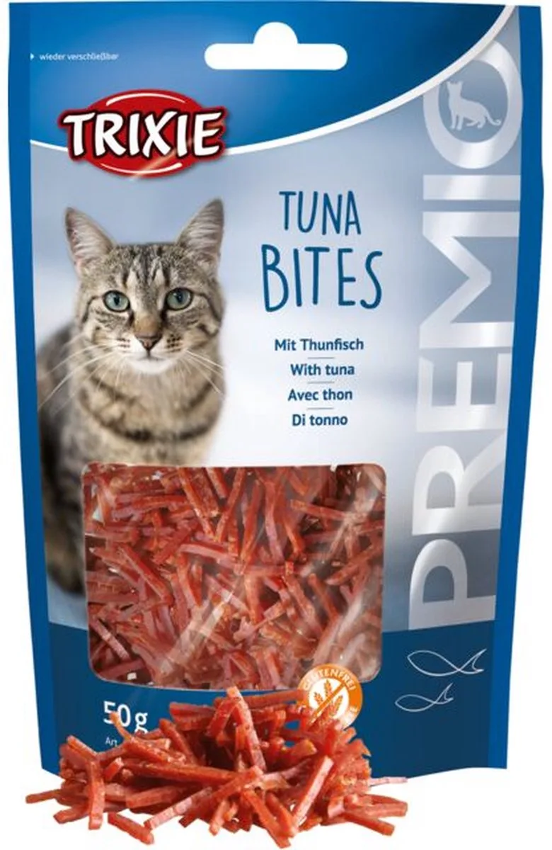 Tuna Bites - kattensnack - 5 zakjes van 50 gram van Trixie – productfoto