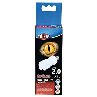 UV-B Lamp Trixie - Compact 23 Watt - 6x6x15.2 cm, UVB UVA Verlichting voor Reptielen en Amfibieën by Trixie in White – product photo 2 of 2