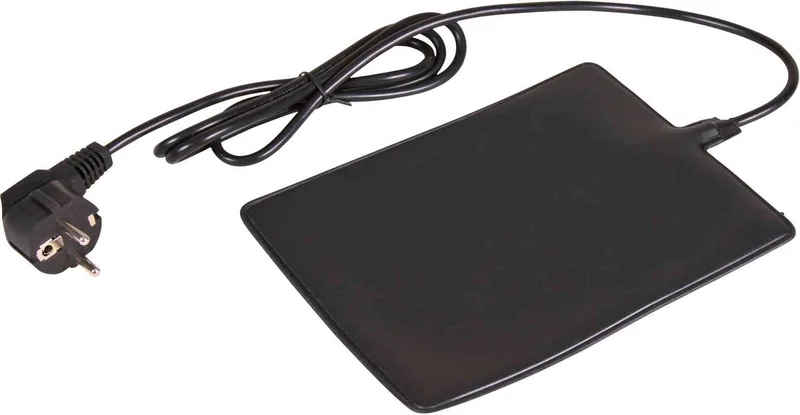 Verwarmingsmat 30x20 cm - Warmtemat 16 Watt voor Reptielen en Amfibieën - Oververhittingsbescherming by Trixie in Black – product photo