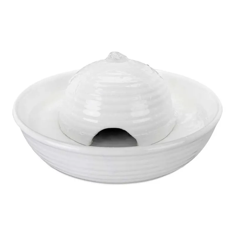 Vital Flow - Drinkfontein - Keramisch - 1,5 liter - Stromend en stilstaand water de Trixie en Gris, Blanc – photo produit 2 sur 3