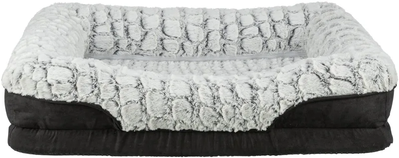 Vital Hondenmand Lino - Hoekig - Zwart/Grijs - 110X75 cm de Trixie en Noir – photo produit