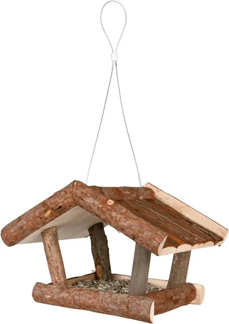 voederhuis hangend schorshout natuur 32x20x23 cm by Trixie in Houtkleur – product photo