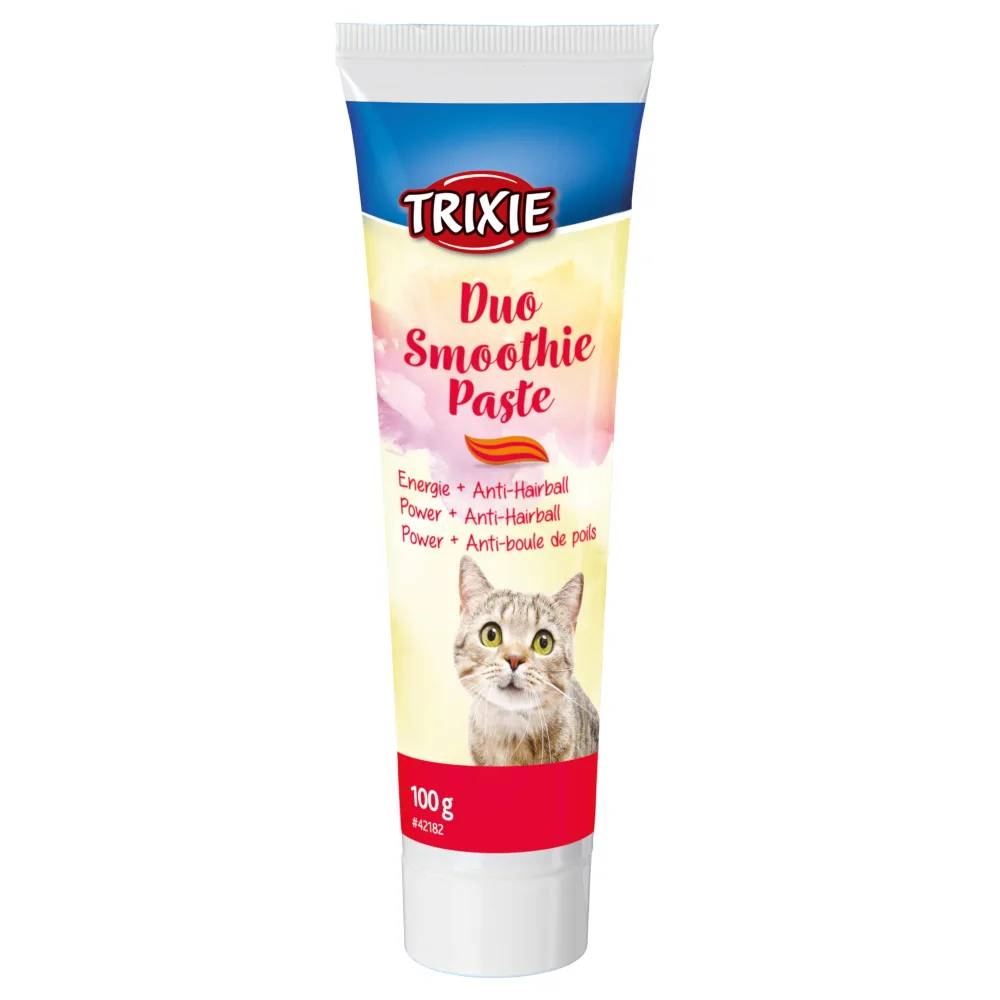 Voordeelpakket 3x100g Trixie Duo Smoothie Paste Energy + Anti-Haarbal kattensnack van Trixie – productfoto