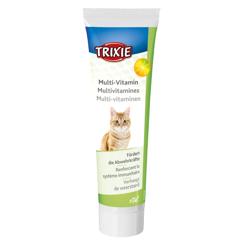 Voordeelpakket: 3x100g Trixie Multi-Vitaminepasta Versterkt de weerstand van het lichaam Kattensnacks de Trixie – photo produit