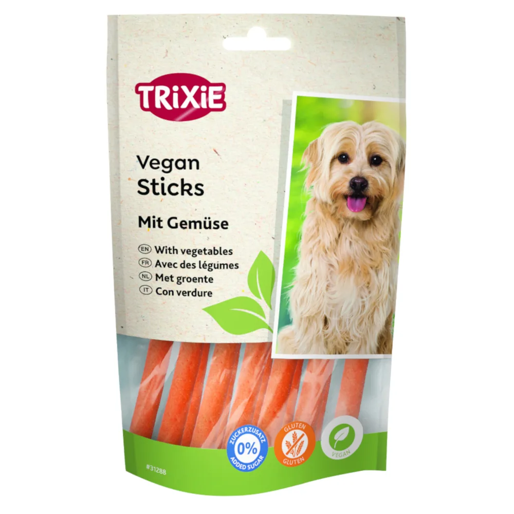 Voordeelpakket: 3x120g Trixie Vegan Sticks met groenten hondensnacks de Trixie – photo produit