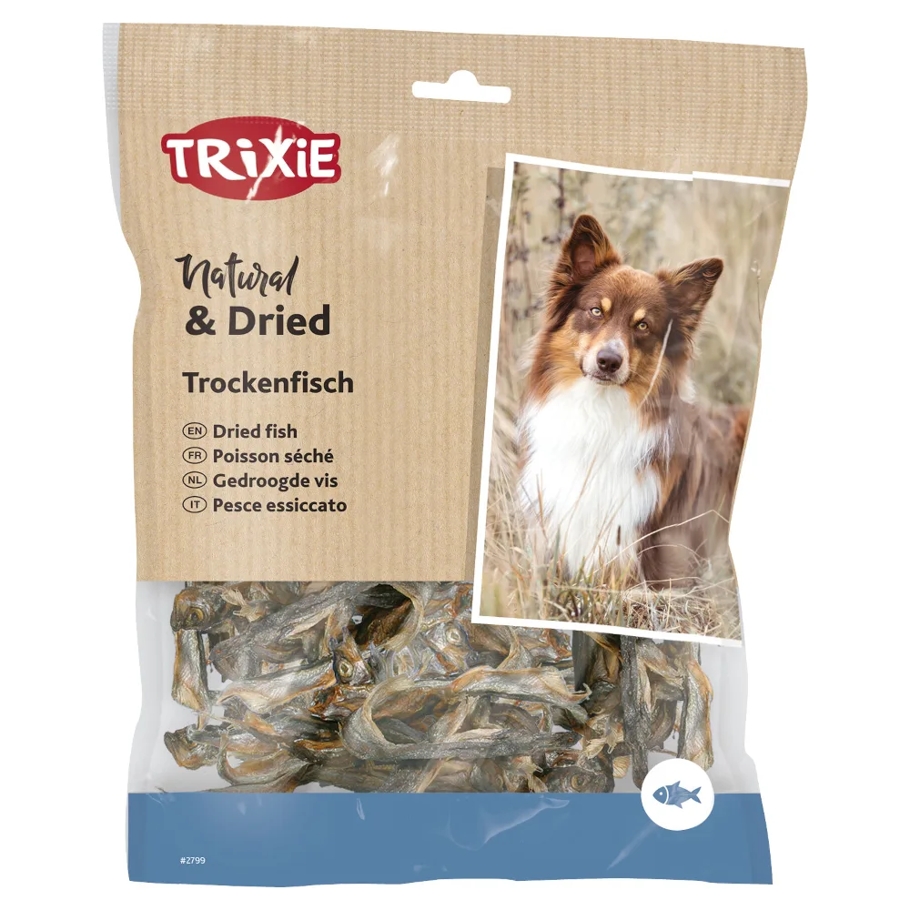 Voordeelpakket: 3x200g Trixie Natural & Gedroogde gedroogde vis hondensnacks van Trixie – productfoto