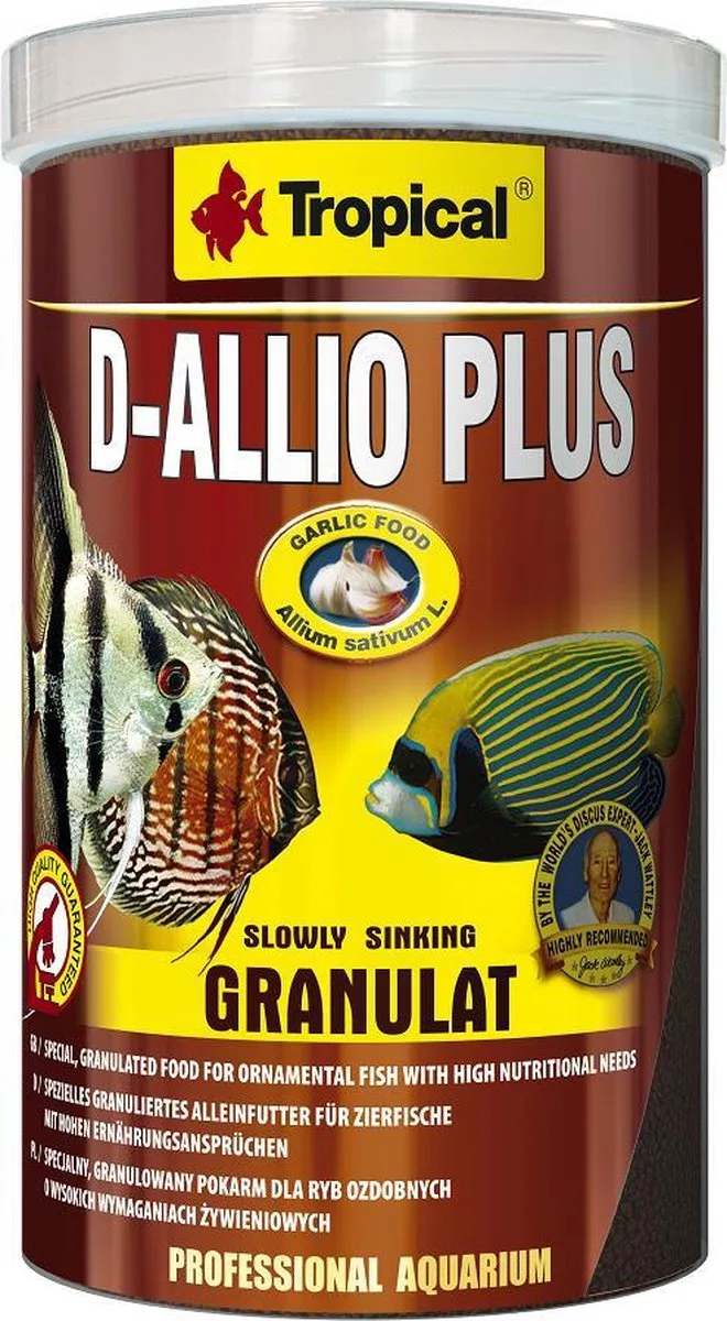 D-Allio Plus Granulaat - 1 Liter - Aquarium Visvoer de Tropical – photo produit