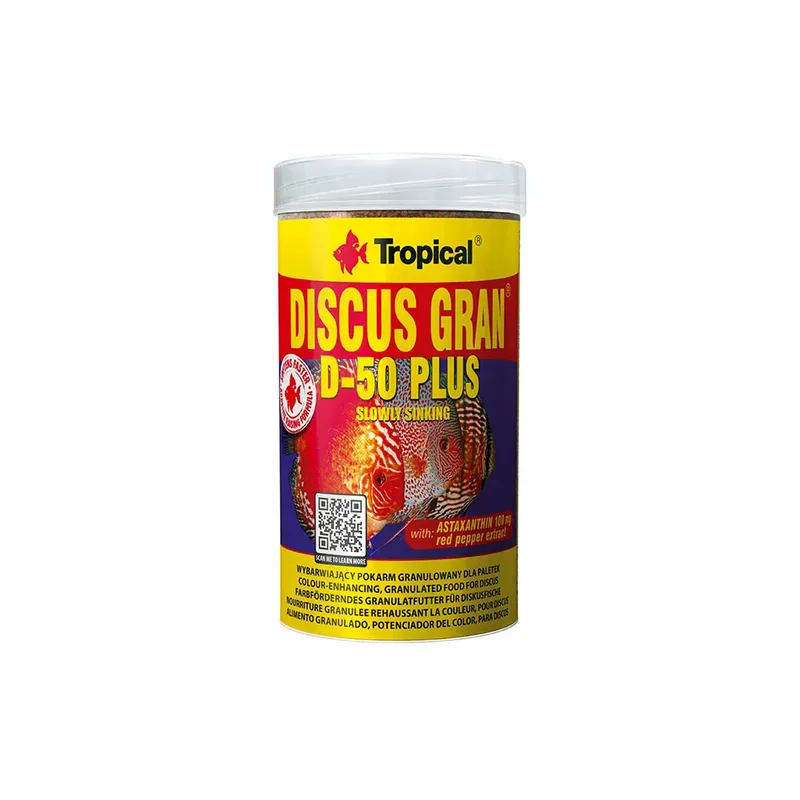 Discus Gran D-50 Plus 250ml Visvoer von Tropical – Produktfoto