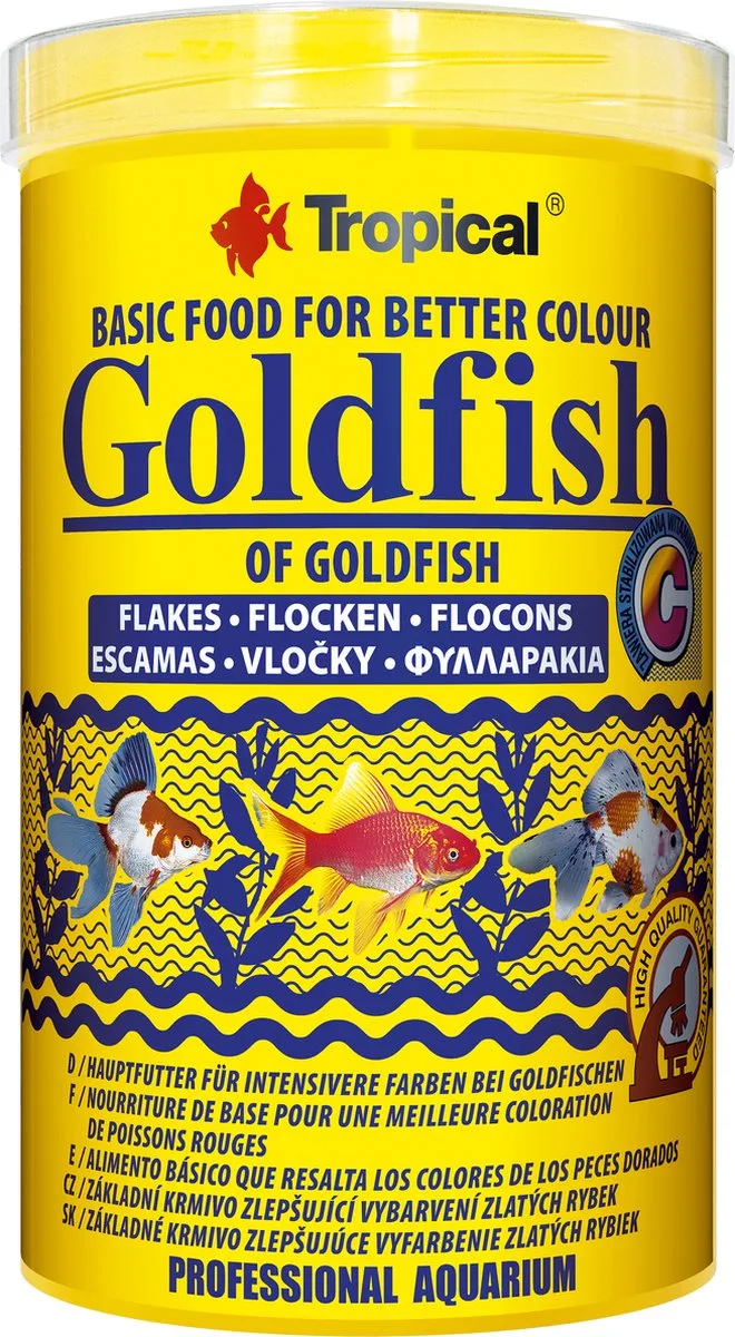 Goudvis Vlokvoer - Vissenvoer - Goudvisvoer - 1 Liter de Tropical – photo produit