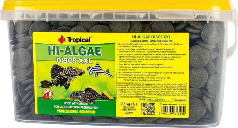 Hi-Algae Disc XXL (5 Liter) - Aquarium Visvoer von Tropical – Produktfoto
