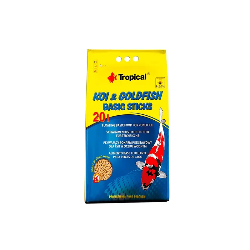 Koi&goldfish Basic Stick 20l 1.6kg Visvoer by Tropical – product photo