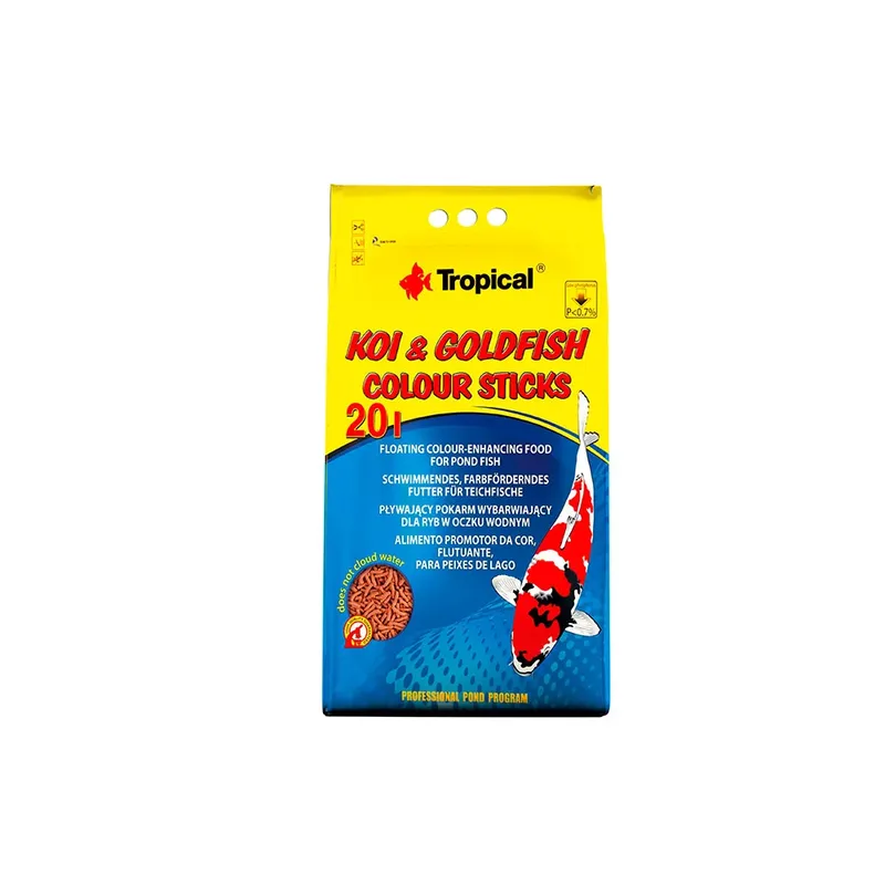 Koi&goldfish Color Stick 20l 1.6kg Visvoer de Tropical – photo produit