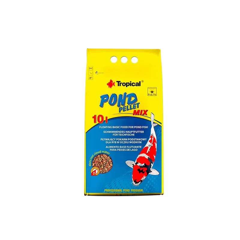 Pond Pellet Mix 10l 1300gr Visvoer de Tropical – photo produit