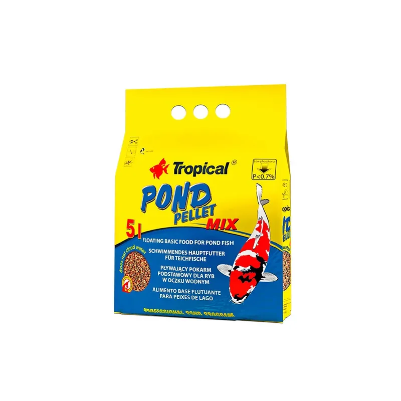 Pond Pellet Mix 5l 650gr Visvoer de Tropical – photo produit