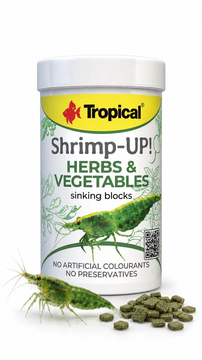 Shrimp-Up! Herbs & Vegetables - Garnalenvoer - Voer voor Garnalen - 100ml by Tropical – product photo