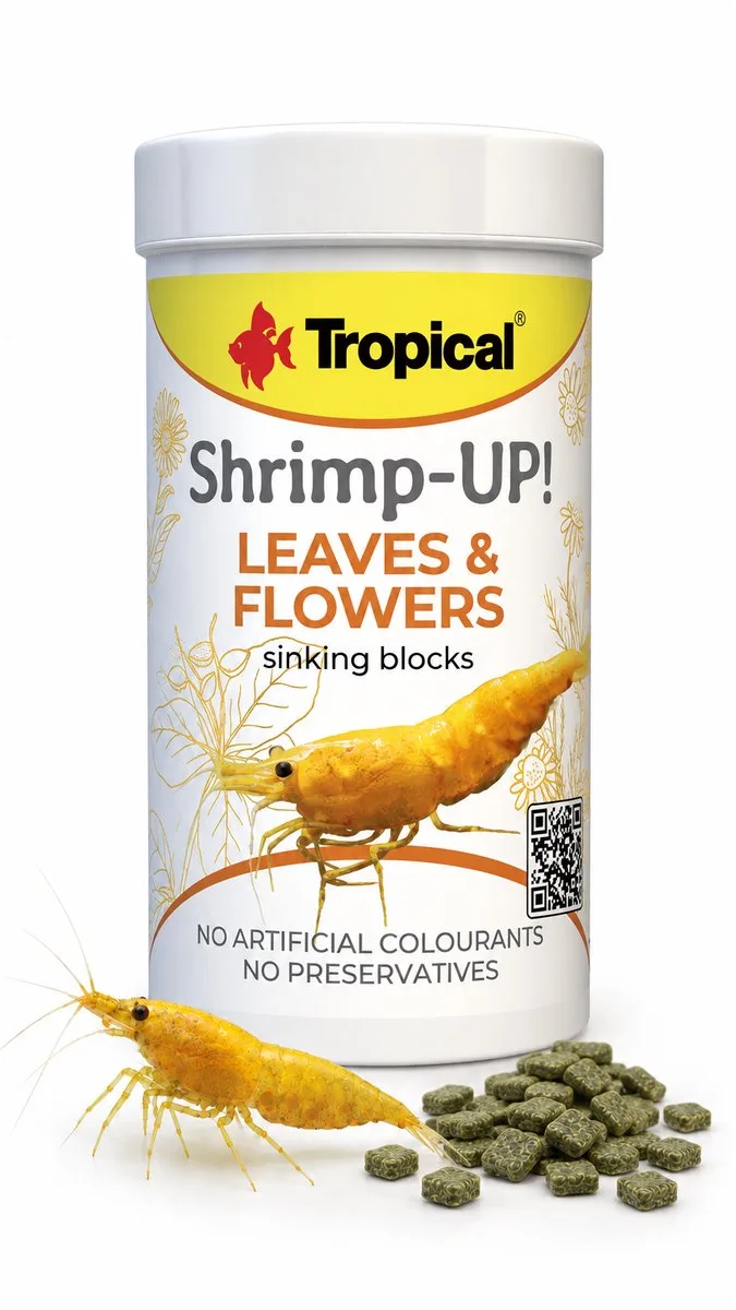 Shrimp-Up! Leaves and Flowers - Garnalenvoer - Voer voor Garnalen - 100ml de Tropical – photo produit