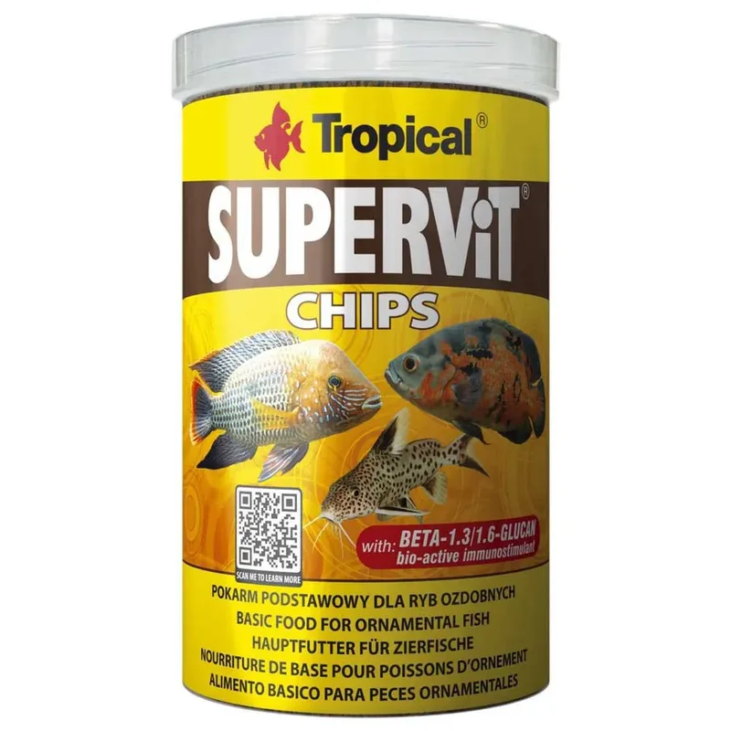 Supervit Chips 100ml Visvoer van Tropical – productfoto